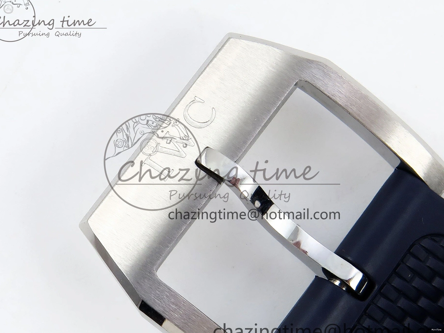 MIROTIME 0211 Casual Portuguese Chrono IW3716 Z+F 1:1 Best Edition White Dial on Blue Rubber Strap A 7016